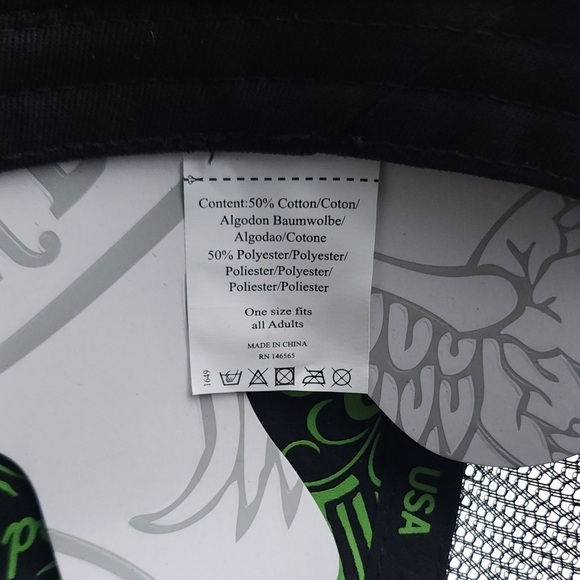 Von Dutch CITY OF ANGELS GREEN Flames Embroidered TRUCKER Hat Brand New - Picture 11 of 12